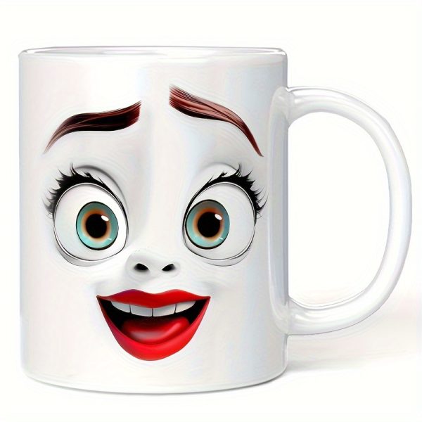 [Ceramic Coffee Mug] 11oz Fun 3D Cartoon Face Ceramic Coffee Mug - Leak-Proof, Insulated, Dishwasher Safe - Perfect Birthday & Holiday Gift - Image 10