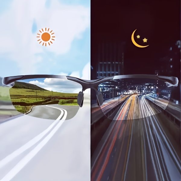 2pcs Pro Night Vision Driving Glasses - Enhanced Visibility, Anti-Glare, Protection, Semi-Frameless Design, Yellow-Tinted Lenses for Safe Night Driving & Racing Enthusiasts - Image 6