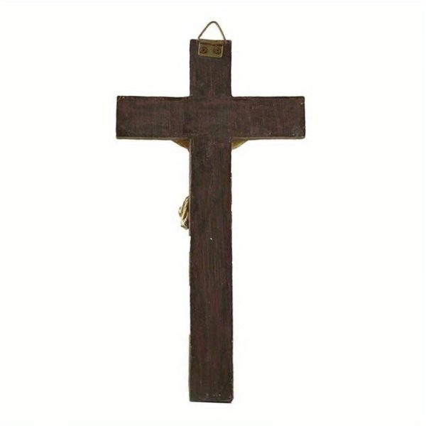 Resin Religious Wall Art - Jesus Christ Crowned with Thorns, Cross of Jesus, Indoor Decor for Home or Church, Spiritual Wall Decor | Elegant Craftsmanship, No Electricity Needed, Religious Wall Art - Image 8