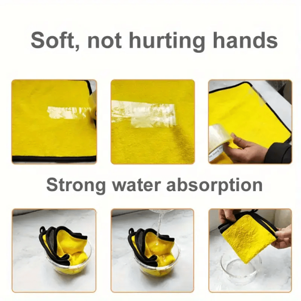 27pcs of 11.81x11.81inch microfiber car- cleaning towels. These are car- cleaning towels with a double- sided design for car washing. They offer efficient cleaning and are ideal for wiping cars. - Image 5
