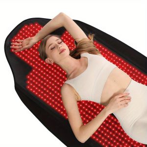 KTS Red Light Therapy Mat Designed for Comprehensive, Measuring 71, 4 by 33 Inches, Featuring 1370 Beads with Dual Wavelengths of 660Nm And 850Nm, And 5 Adjustable Levels