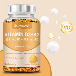Vitamin D3 K2 - Joint & Bone Health, Supports Calcium Absorption, Premium Formula - 120pcs