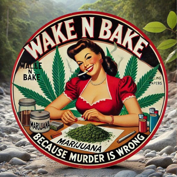2D Flat - 1pc, New Product- 146& Morning Wake-Up, Smile To Relieve Worry Theme 2D Round Aluminum Sign Aluminum Foil Engraved Wall Decoration, High-Definition Printing, Retro Style Metal Aluminum Wall Art Poster, Suitable For Backyard Wall, Humorous Deco - Image 8