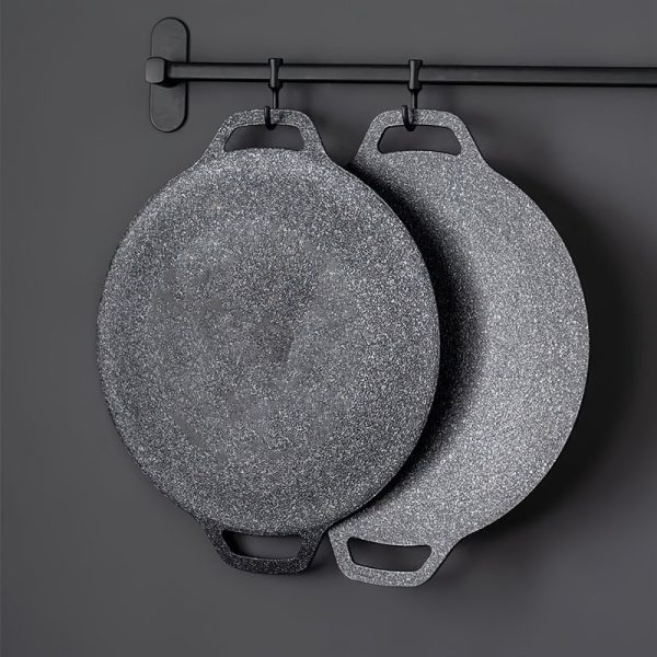 4pcs non-stick cast iron skillet set, stove-top frying pan. 11.02-inch frying pan +kitchen three-piece set, easy to clean | Multifunctional dining - restaurant cookingutensils, industrial kitchen cooking set. - Image 3