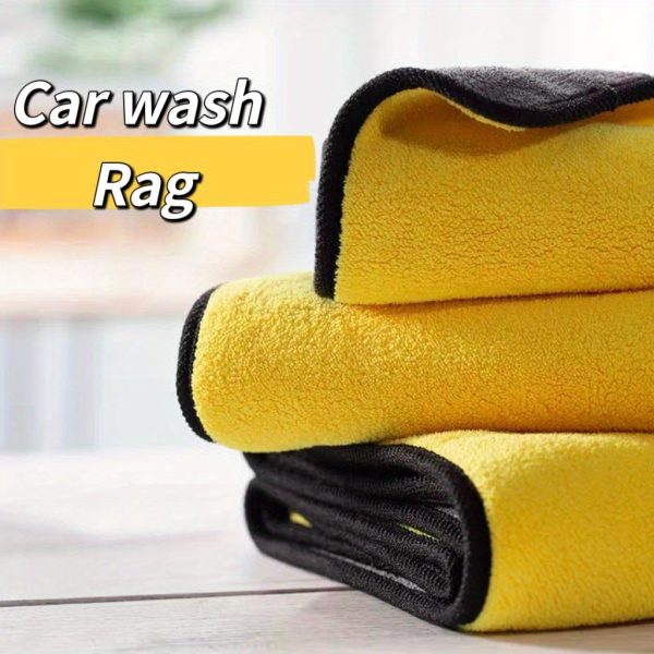 27pcs of 11.81x11.81inch microfiber car- cleaning towels. These are car- cleaning towels with a double- sided design for car washing. They offer efficient cleaning and are ideal for wiping cars. - Image 4