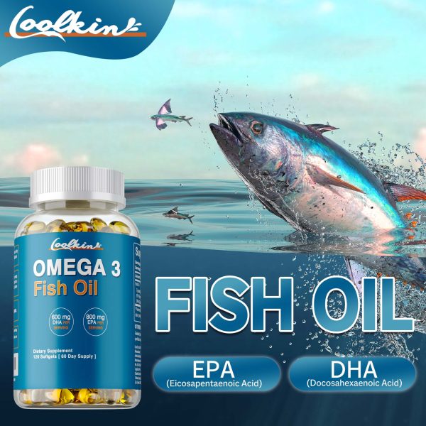 120pcs Omega 3 Fish Oil with EPA & DHA - Supports Vision, Light Beige, Heart & Brain Health - Essential for Overall Wellness - Image 6