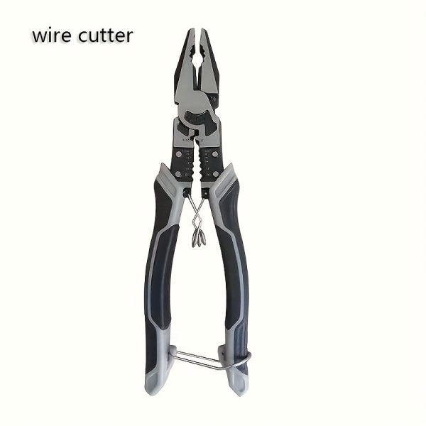 1pc Industrial Grade Multi-Function Pliers with PVC Handle- Chrome Vanadium Steel Automatic Wire Stripper and Cutter, Non-Electric Professional Tool, Suitable for Electricians, DIY, Metalworking, Durable Construction Essentials - Image 2