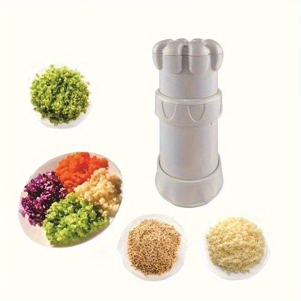 1pc Heavy-Duty Manual Garlic Press, Crusher, Chopper, Peeler - Multi-Purpose Kitchen Tool with Non-Slip Base, Compact Design for Home & Restaurant Use - Easy to Clean & Dishwasher Safe Garlic Pressor, Culinary Accessory, Practical Kitchenware, Food Prep, Ergonomic Handle, Durable Plastic, Professional Cooks - Image 2