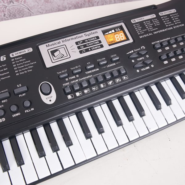61-Key Portable Electronic Piano Keyboard with Built-in Microphone - Full-Size Piano Keys, USB-Powered Keyboard (No Batteries Needed), Lightweight & Compact Design for Home, Travel, Studio, Beginners - Ideal for Learning & - Black Electronic Piano, Home Studio Setup, Stylish Music Gear, Reliable Performance Gear, Beginner Musicians - Image 8