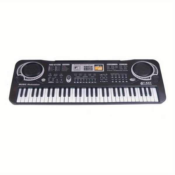 61-Key Portable Electronic Piano Keyboard with Built-in Microphone - Full-Size Piano Keys, USB-Powered Keyboard (No Batteries Needed), Lightweight & Compact Design for Home, Travel, Studio, Beginners - Ideal for Learning & - Black Electronic Piano, Home Studio Setup, Stylish Music Gear, Reliable Performance Gear, Beginner Musicians - Image 9